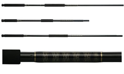 From the top: Shurhold's 760, 833 and 855 handles. The bottom images shows the detail of the gold threadwork.