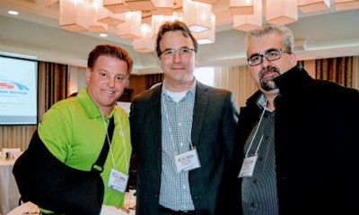Chip Foose, Steve Goegan of Consolidated Dealers and Kelly Gomes of Serpa Chrysler Collision Centre at the CCS Spring Performance Group Meeting. Foose was one of the guest speakers for the event. Make sure to check out the gallery below for more photos!
