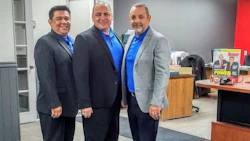 Three of the partners from LC Group, owner/operators of CARSTAR Hamilton Lockwood. From left: Peter Chavez, Javier Torres and Ian Ladd.