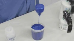 When checking for viscosity, the key is to watch for the first “clean break.”