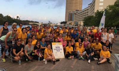 WIN members during the WIN Scholarship Walk at the 2016 conference. The Scholarship Walk benefits the WIN Scholarship Fund.
