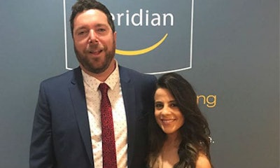 Josh Kazdan with his girlfriend, Lori Knutson at the 40 Under Forty event. Kazdan is the owner/operator of Better Image Collision.