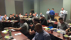 Representatives from Speedy Collision, CARSTAR, Fix Auto, Boyd Group, and independent shop owners attending a Canada Car Color Training Module.