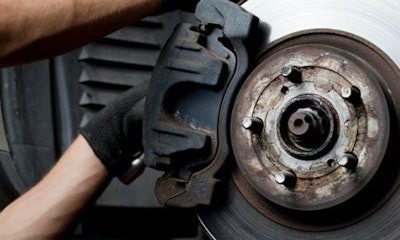 No OEM currently uses asbestos brake pads. However, some overseas aftermarket manufacturer still use the material.