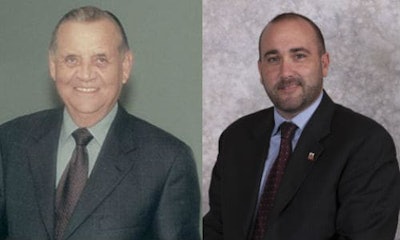 John Maslack (left), founder of Maslack Supply, has been named as the recipient of the 2017 AIA Distinguished Service Award. Jason Best, VP, Aftermarket of Sprectra Premium Industries (right) has been named as AIA's Young Leader of the Year for 2017.