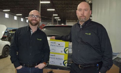 Alex Humphries and Jason Chusing of Finixa. Humphries travels the world on behalf of the company, which gives him a unique perspective on how shop operations differ from country to country.