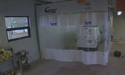 The completed prep station at CARSTAR Peterborough. You can see the whole process unfold in less than two minutes in the player below.
