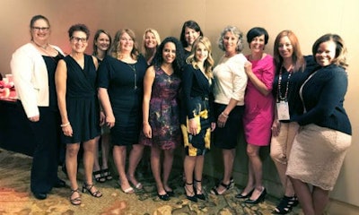 BASF Attendees at the 2017 WIN Conference in Denver, Colorado. From left: Shana Ruckreigle, Yolanda Sandor, Jane Niemi, Tina Nelles, Sheila Principio, Maryam Attia, Denise Kingstrom, Lucy Wildman, Amy Kramer, Sally Miener, Jennifer Robertson and Tonya Boddie.