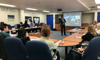 Collin Welsh of CARSTAR conducting one of the broker education classes.