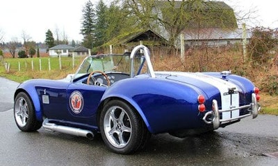 The 'Factory Five' 1965 Shelby Cobra to be auctioned for Wounded Warriors Canada at the Luxury & Supercar Weekend in Vancouver.