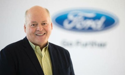 Jim Hackett, Ford's new President and CEO. Hackett is being billed as the exec who will negotiate the coming self-driving car era.