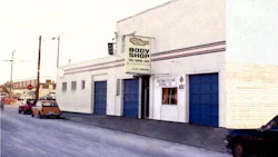 The original Craftsman Collision location on Vancouver's Cambie St. in 1977. Today the chain operates 40 locations in three countries.