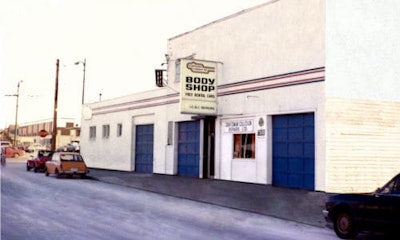 The original Craftsman Collision location on Vancouver's Cambie St. in 1977. Today the chain operates 40 locations in three countries.