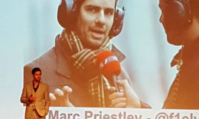 Marc Priestley at IBIS 2017. Priestley used an anecdote from his days as an F1 mechanic to highlight how adversity can conceal opportunity.