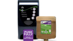 According to Deb Group, Solop GFX is the world’s first heavy-duty foam hand cleanser with grit.