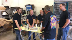 The 360 Fabrication master paint team with the team from House of Kolor.