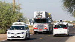 Waymo is working with emergency services in Chandler, Arizona, to teach its software what to do when a fire truck, police car or ambulance comes up behind it or passes it on the road.