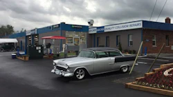 Pictured is CSN Collision Centre’s newest location: CSN Gan Chev, located in Gananoque, Ontario. “For me, being the owner of CSN Gan Chev means more than just running a collision centre,” says owner Jamie Hall. “I am carrying on my father’s business, his hard work and ambition.”
