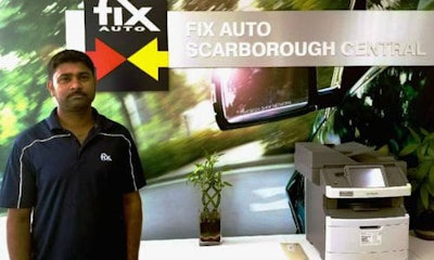 Thayaparan Parameswaran, the new owner of Fix Auto Scarborough Central. Parameswaran also owns Fix Auto Georgina.