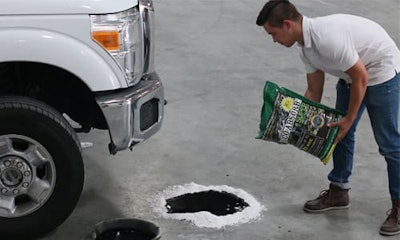 Eco-Absorb, a new commercial absorbent promises to simplify spill clean up safely and quickly so work can resume with no hazardous dust, slick residue, or back breaking lifting of heavy bagged absorbents.