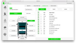 A screenshot from Estify Pro, the new predictive collision repair planning tool that will launch this week at NACE Automechnika 2017.