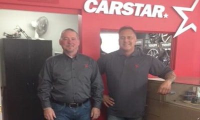 Dave Meery (Left) and Serge Leger (Right) in CARSTAR Shediac. With a 6,500 square foot facility, nine employees, two paint booths and state of the art equipment to service even large vehicles with aluminum components, CARSTAR Shediac is ready to support its neighbourhood and the Moncton area.