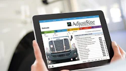 The AdjustRite estimating system, pictured above, is a logic-based estimating platform that incorporates actual truck model information. This will expand with the introduction of LKQ Corporation to its supplier database.