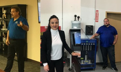 From left: Paul Stella of Toyota, and Rodica Matei and John Martinolich of Wedge Clamp. Check out the gallery below for more photos!