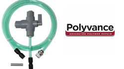 Polyvance’s new Nitrocell Tire Filling Adapter works with the company’s 6065 Nitro Pro and 6066 Nitrocell nitrogen plastic welders.