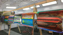 Some examples of custom painted panels. PPG has announced it offers a full schedule of custom painting classes covering a wide variety of techniques.