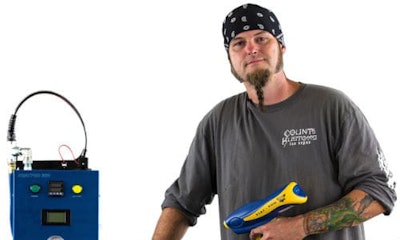 Ryan Evans of the TV show Counting Cars with NitroHeat NM30. Evans says NitroHeat's new strategy to offer product directly to customers will have benefits shops in Canada and the US.