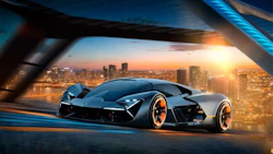 The next generation of Lamborghinis, the carbon-fibre panels that make up the body will also have super capacitors in them. As a result the, “... concept promises a car that will be able to continuously monitor the condition of its own structure, detecting wear and damage.”