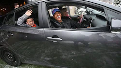 Blue Jays pitcher Marcus Stroman took the first Lyft ride in Canada. He was in the car as it delivered an outpatient to Sick Kids Hospital.