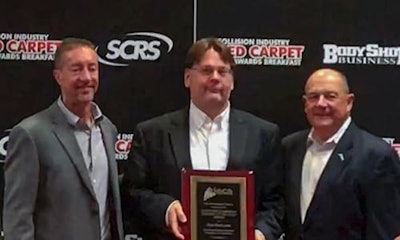 (From left) Mitchell International Chair of CIECA, Phil Martinez; Car-Part.com CEO, Jeff Schroder and CIECA Executive Director, Fred Iantorno.