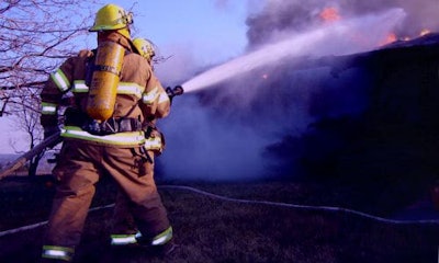 Port Hope Firefighters practice tackling industrial blazes like the one which destroyed half of Eric's Auto Body.