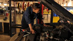 New data shows women make up only 16 percent of the workforce in the automotive industry.