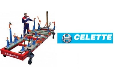 Celette announces the North American release of 11 gantry and bracket sets for 16 models.