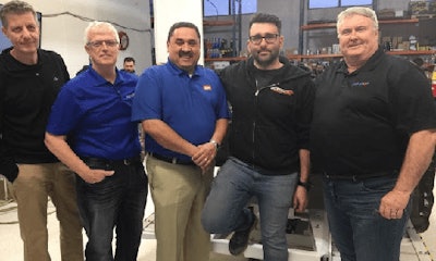 From left to right, Tom Widmer, Art Ewing, Juan Cordova, Anthony Iaboni and Russel Duncan.