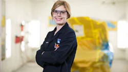 Cecile Bukmeier, autobody instructor at NAIT, was recently featured by CBC. Photo courtesy of the Northern Alberta Institute of Technology.