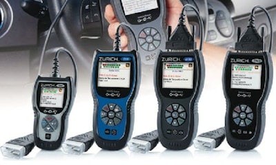 The new Zurich line of diagnostic scanners from Harbor Freight Tools.