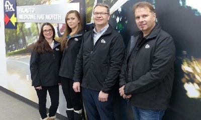 The new ownership team of Fix Auto Medicine Hat North.