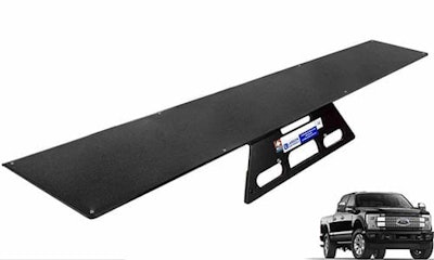 The lightweight no drill magnetic mount is compatible with 2017+ Ford F250, F350, F450 and F550 Super Duty aluminum body pickup trucks.