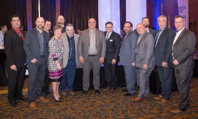 The NAPA organizing committee, in the centre is Alain Primeau, vice president, Quebec region, NAPA Auto Parts.