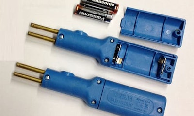 The new Hot Stapler is handheld and battery operated.