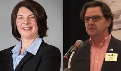 CCIF director Brigitte Pesant and chair Patrice Marcil.