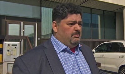Cos Licursi, the owner of Eugene Collision in Toronto, is arguing Aviva’s secret investigation of ten Toronto-based repair facilities is criminal. (Mary Webster/CBC)