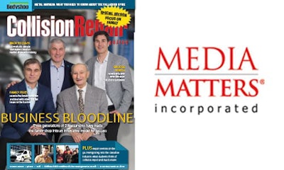 This issue of Collision Repair magazine focuses on celebrating the family businesses of the industry.