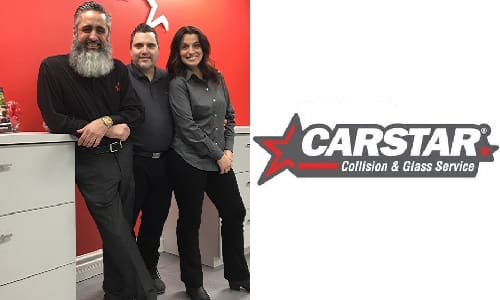 CARSTAR Brampton West's ownership team, left to right: Frank Sottile, John Vella, Diana Vella.