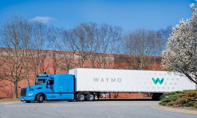 Waymo's self-driving truck .