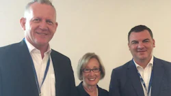 Daryll O’Keefe, the general manager of Fix Automotive Network Ontario with Media Matter's Gloria Mann and Fix Automotive Network World president and CEO Steve Leal